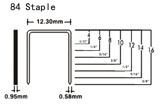 16 gauge 1 2 crown staples 16 gauge 1 2 crown staples