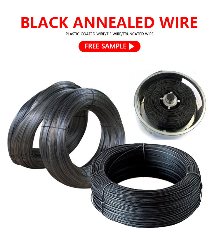 Soft BWG 14 16 18 20 22 black Annealed Iron binding tie Wire
